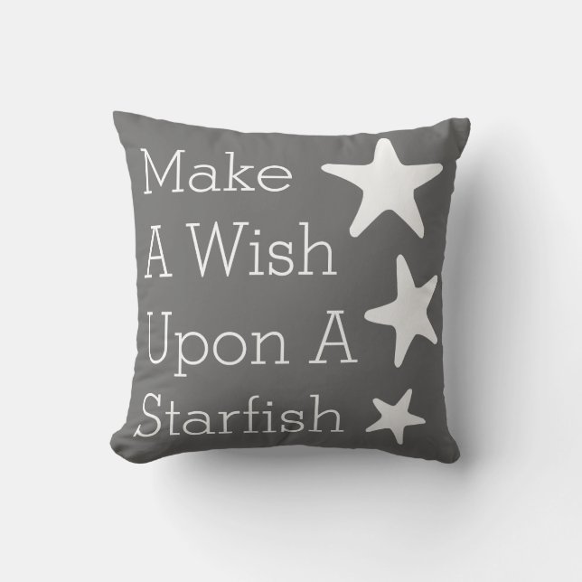 Wünschen Sie sich nach einem Starfish Kissen (Vorderseite)