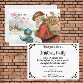 Wünschen Sie Weihnachten von Ellen Clapsaddle Einladung