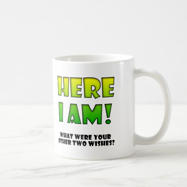 Wunscherfüllung Lustiger Becher oder Reisebecher Kaffeetasse (Rechts)