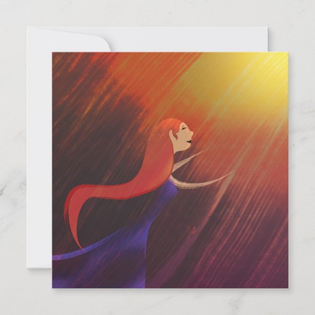 Wunschkarte "Sternglanz" (Vorderseite)