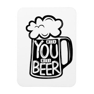 Wünschst du wärst Typografie Magnet