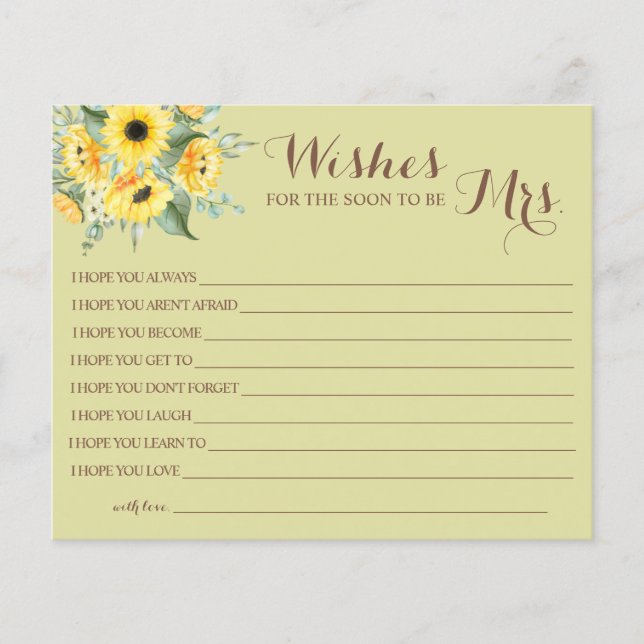 wünscht, dass der Bald Frau Brautparty card F wird Flyer (Vorne)