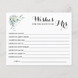 wünscht, dass der Bald Frau Brautparty-Karte wird Flyer