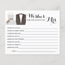 wünscht, dass der Bald Frau Brautparty-Karte wird Flyer