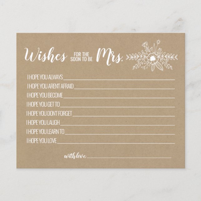 wünscht, dass der Bald Frau Ratenkarte wird (Vorderseite)