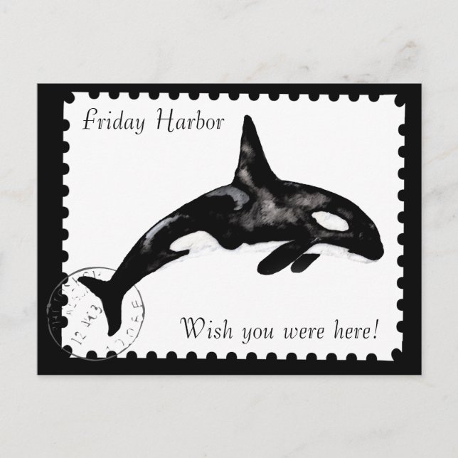 Wünscht, ihr wäret hier! postkarte (Vorderseite)