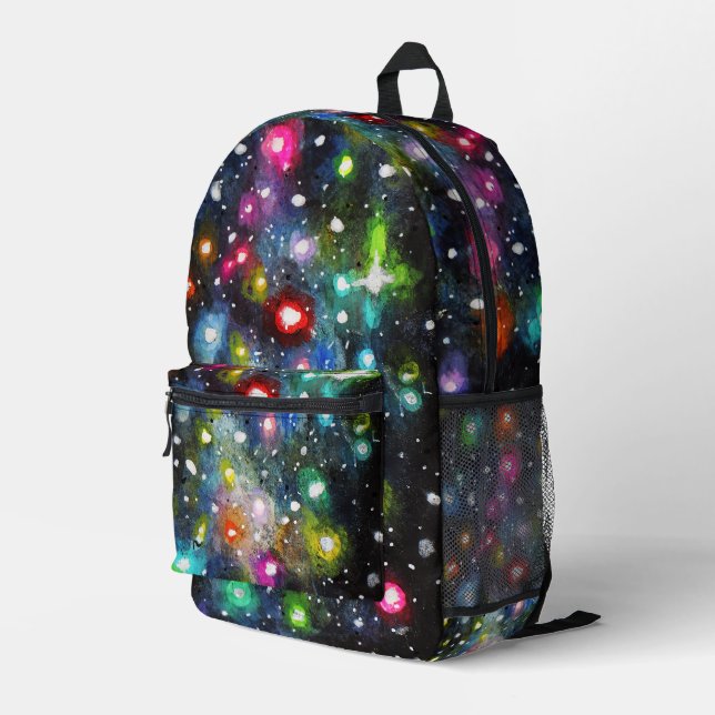 Wünschte ich  bedruckter rucksack (Rückseitige Ecke Rechts)