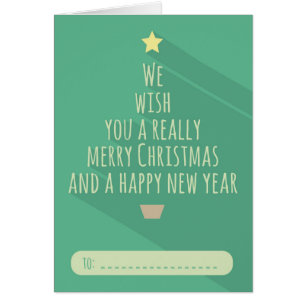 Wunschurlaub dekorativer Weihnachtsbaum