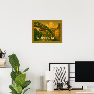 Wuppertal Deutschland Stadt Kunst Poster