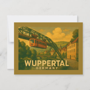 Wuppertal Deutschland Stadt Kunst Postkarte