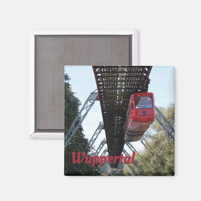 Wuppertal Floating Train / Wuppertaler Schwebebahn Magnet (Vorderseite/Rückseite)