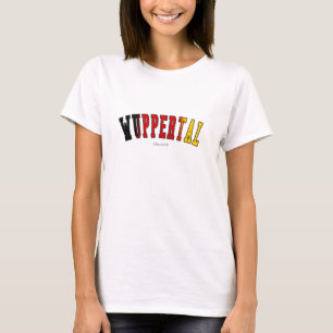 Wuppertal in den Deutschland-Staatsflaggefarben T-Shirt