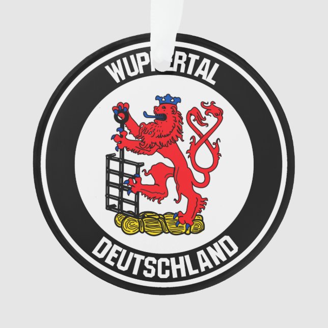 Wuppertal Round Emblem Ornament (Vorderseite)