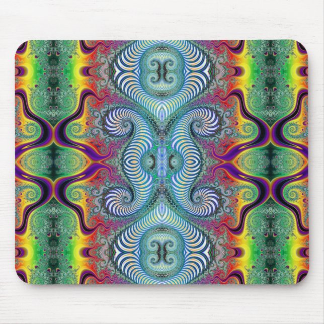 Wurburbo Fraktal-Kunst-Entwurf Mousepad (Vorne)