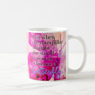 Wurde ein Schmetterlings-Zitat Kaffeetasse