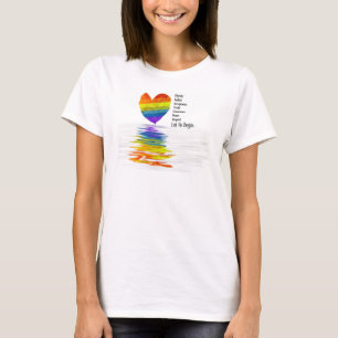 Würde, Gerechtigkeit, Wahrheit… ließ uns anfan T-Shirt