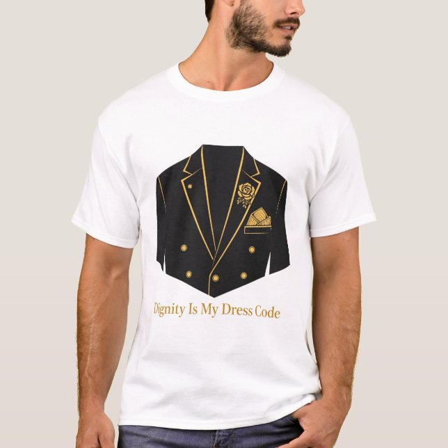 Würde ist mein Dresscode Funeral Tee (Vorderseite)