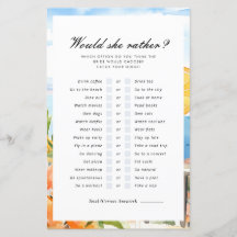 Würde sie eher Aperol Spritz Brautparty Game