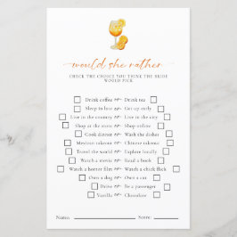 Würde sie eher Aperol Spritz Brautparty Game