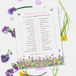 Würde sie eher | Brautparty für die SommerWildblum