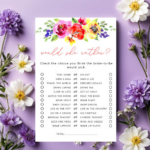 Würde sie eher ein blühendes Brautparty spielen