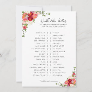 Würde sie eher ein Brautparty spielen Ankündigung