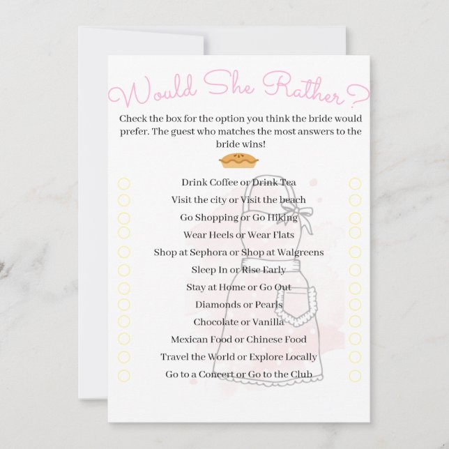 Würde sie eher? einladung (Vorderseite)