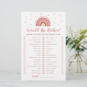 Würde sie lieber Boho-Regenbogen-Baby-Party spiele