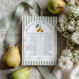 Würde sie lieber ein perfektes Pear Brautparty spi