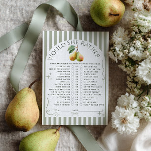 Würde sie lieber ein perfektes Pear Brautparty spi