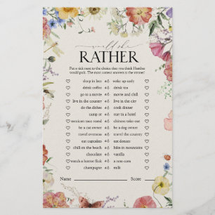 Würde sie stattdessen das Brautparty der Blumen pr