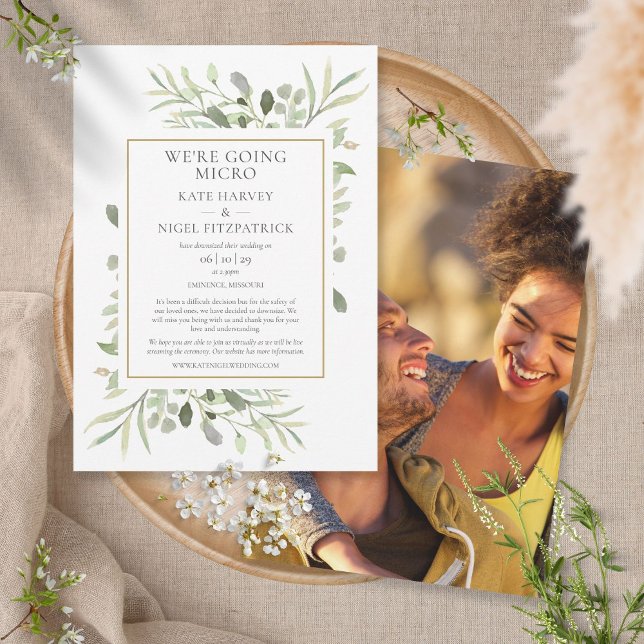 Würden Hochzeiten von kleinsten Fotos stattfinden Einladung (Von Creator hochgeladen)