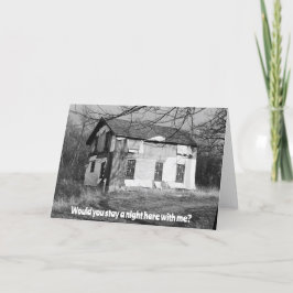 Würdest du die Nacht hier mit mir verbringen? verl Karte