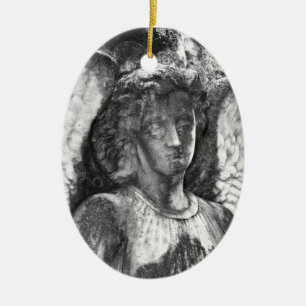 Würdevoller Engel Keramik Ornament