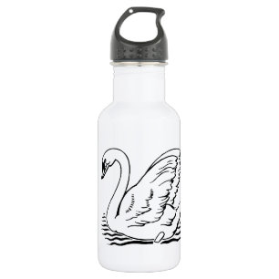 Würdevoller Schwan Trinkflasche