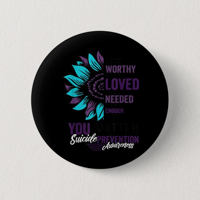 Würdige Präventionsbewusstseins Liebe Wichtige Button (Vorderseite)