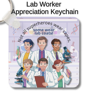 Würdigung der Forscher im Wissenschaftslabor  Schlüsselanhänger