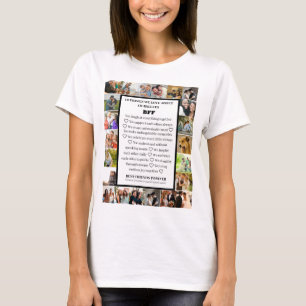 Würdigung der Freundschaft   BFF 22 Fotocollage T-Shirt