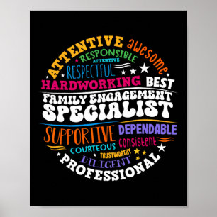 Würdigung des Family Engagement-Spezialisten Zurüc Poster