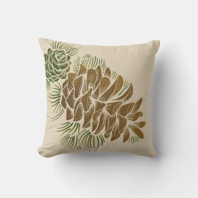 Wurf Kissen-Pinecones Kissen (Vorderseite)