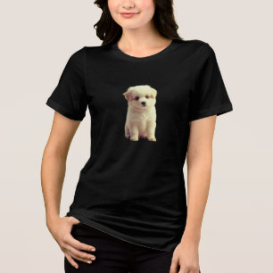 Wurf von Welpen auf einem schwarzen Frauen-T-Shirt Tri-Blend Shirt