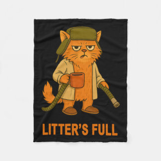 Würfe voll Lustiger Katzenliebhaber Feline Humor Fleecedecke