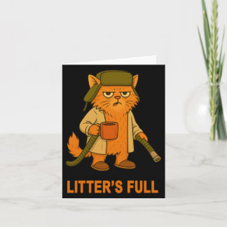 Würfe voll Lustiger Katzenliebhaber Feline Humor Karte
