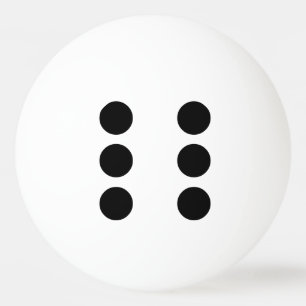 Würfel 6 tischtennisball