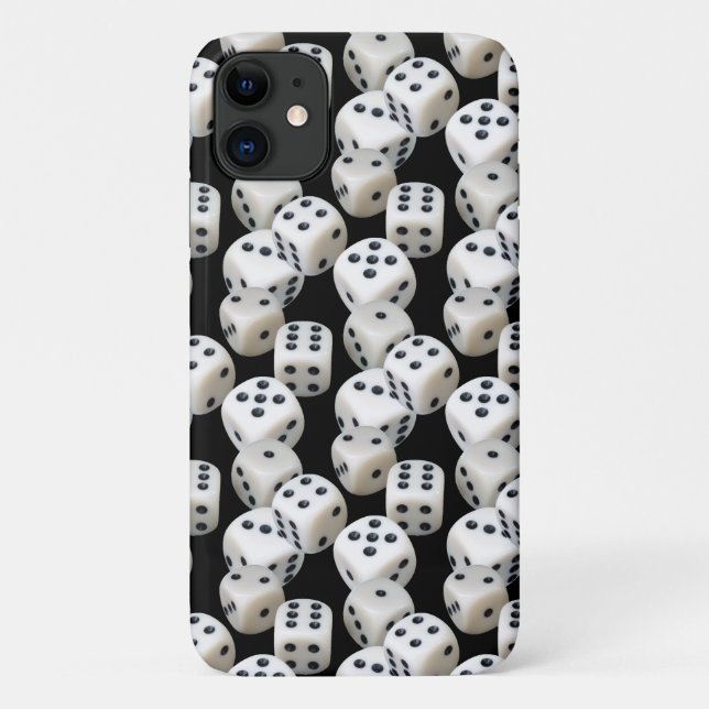 Würfel auf schwarz Case-Mate iPhone hülle (Rückseite)