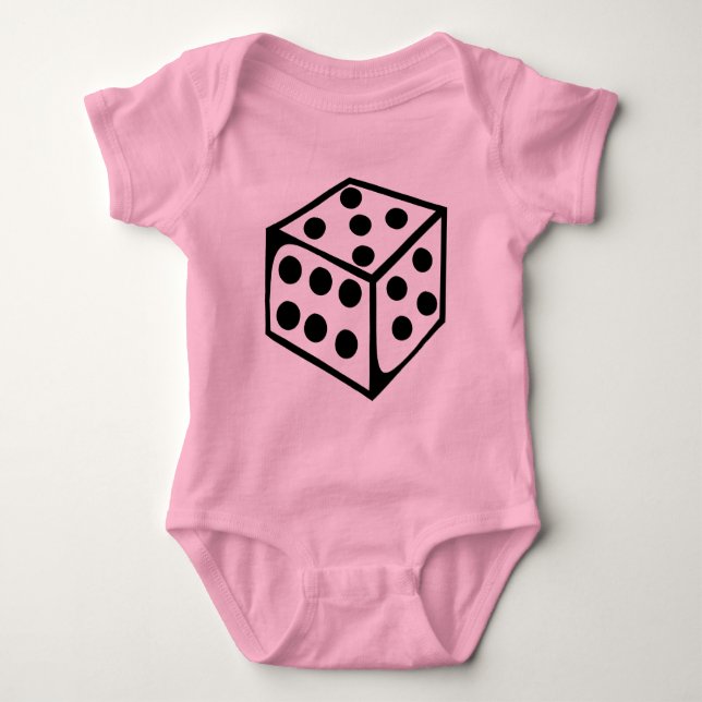 Würfel - fünf baby strampler (Vorderseite)