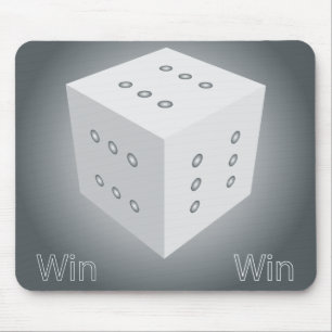 Würfel gewinnen mousepad