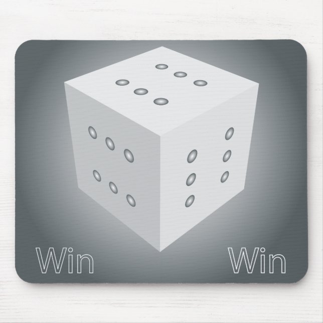 Würfel gewinnen mousepad (Vorne)