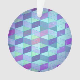 Würfel in Dreiecke geometrisches Muster Ornament
