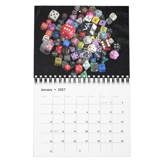 Würfel-Kalender Kalender (Jan 2027)
